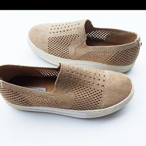 Steve Madden Gold Sneakers